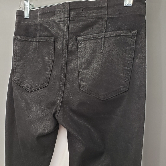 Taylor Hill by Joe's Jeans Black Coated Skinny Ankle Jeans - Picture 8 of 14